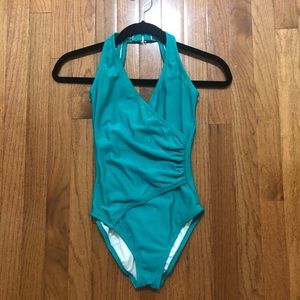 Cheryls Winners! Teal Blue Onepiece Swimsuit